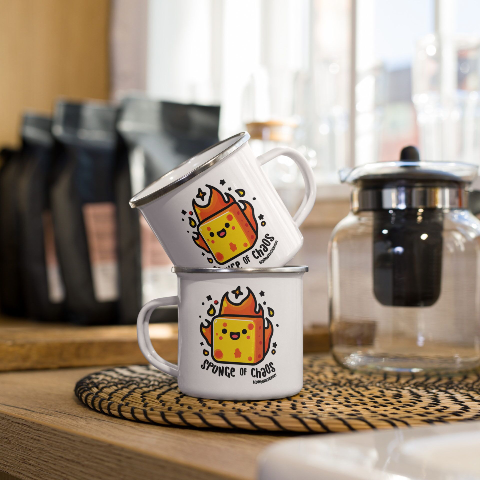 Sponge of Chaos Enamel Mug - Image 3