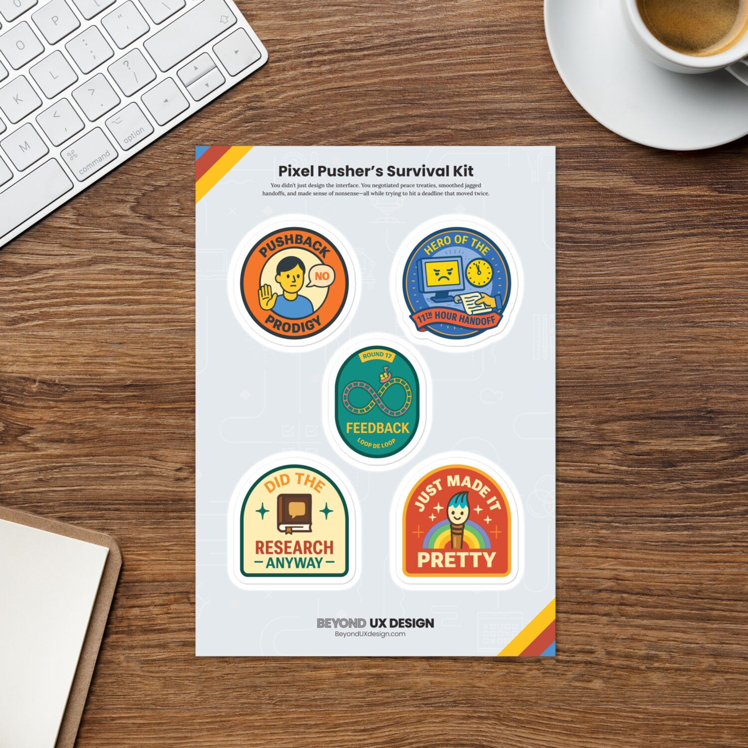 Pixel Pusher’s Survival Kit Merit Badge Set